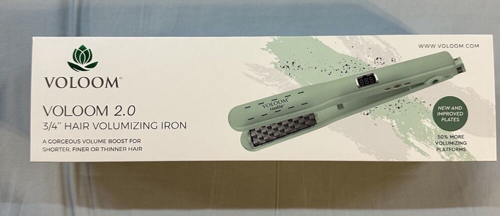 VOLOOM 2.0 Rootie 3/4 Hair Volumizing Iron Mint Green OIRR1.0-2 Kit NEW IN BOX